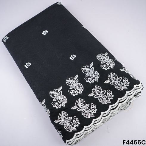 Thread Work Hakoba Cambric Cotton fabric-F4466